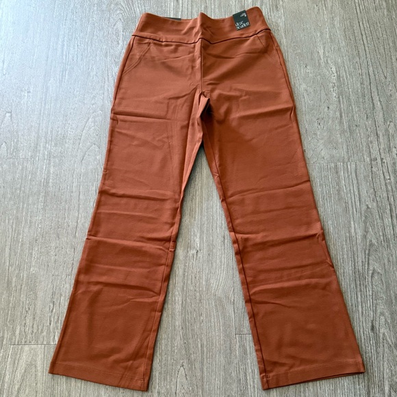 Dear Scarlett Magic Straight Slim Pants in Rust NWT - Picture 1 of 12